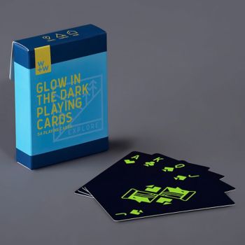 Multicolor playing cards that glow in the dark. Glow In The Dark Playing Cards Paper Source