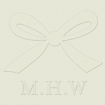 Cute preppy look with polka dots would look great on everything from a baby onesie to a phone case. Monogram Bow Custom Embosser Paper Source
