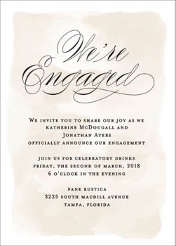 First of all, should you b. Chateau Engagement Party Invitation Paper Source