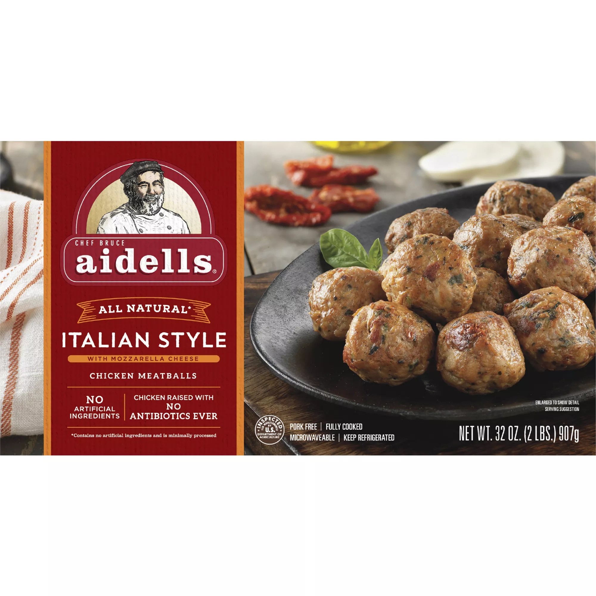 aidells italian style with mozzarella cheese chicken meatballs 32 oz - bjs wholesale club on are aidells chicken meatballs healthy