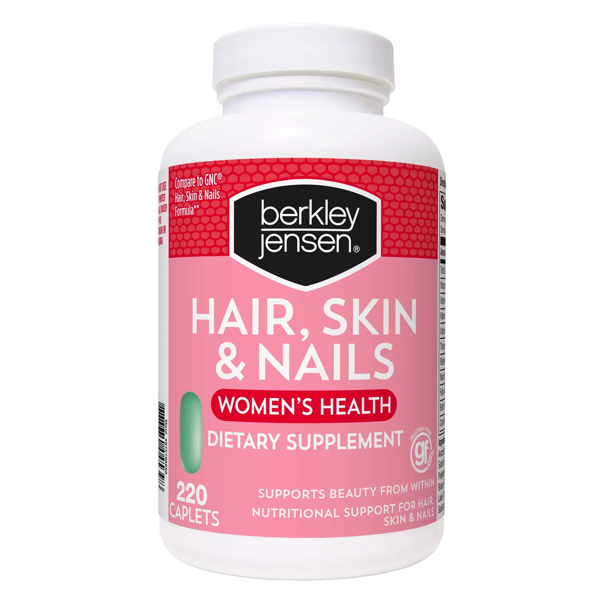 Berkley Jensen Hair Skin And Nails Women S Health Dietary Supplement Caplets 220 Ct