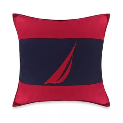 Are you washing your bed sheets as often as experts recommend? NauticaÂ® Mainsail J-Class Square Throw Pillow in Red - Bed