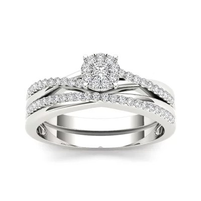 Recently bought a.96 carat d vs2 engagement band with pave band. 1 4 Ct T W Diamond 10k White Gold Engagement Ring Color White Gold Jcpenney