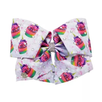 jojo siwa signature unicorn and cupcake print bow color multi jcpenney