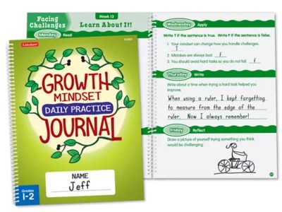 Teach them to try out new ideas and approaches to . Growth Mindset Daily Practice Journal Gr 1 2 At Lakeshore Learning