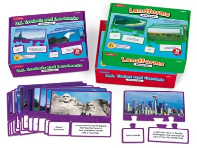 World Geopuzzle At Lakeshore Learning - Beautiful Mountain Pattern - High Resolution