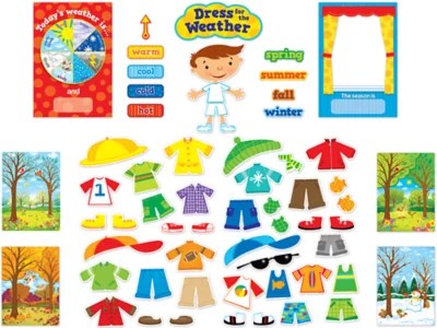 Dress For The Weather Bulletin Board Set At Lakeshore Learning