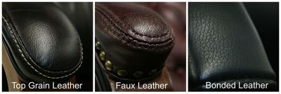 Leather couches, 3 pc authentic buffalo hyde 3,2 and 1 seaters sofas pristine · l shape leather couch made in real buffalo leather daybed . Real vs Bonded vs Faux Leather Chairs/Sofas | OfficeChairs.com