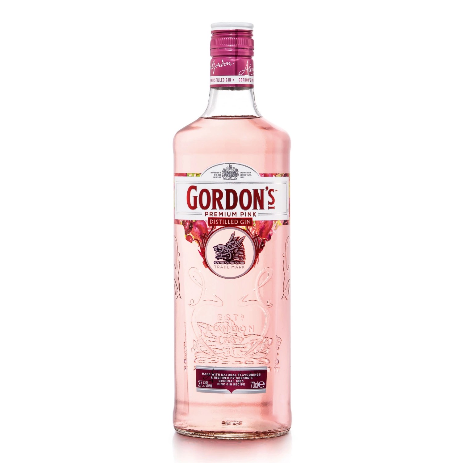Gordons Pink Gin Label - Gordon S Premium Pink Gin Hofer
