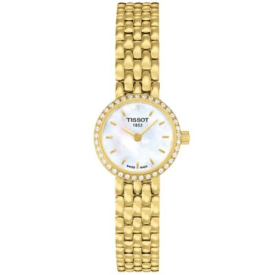 Tissot ladies lovely watch t0580091103100. Tissot Lovely ladies' diamond set gold plated bracelet