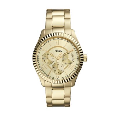 Entdecke noch heute die neuesten uhren, geldbörsen, taschen und accessoires . Gold Tone Steel Watch | Fossil.com | Gold Tone Steel Timepiece