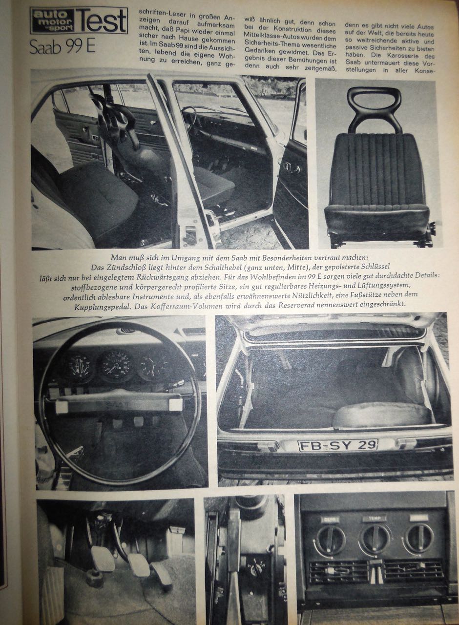 Testbericht Auto Motor und Sport, Heft 24/1971