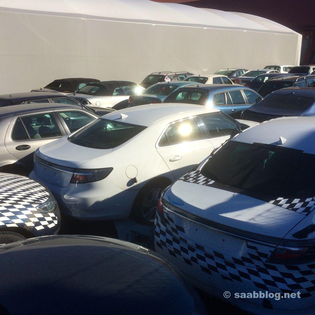 Saab Testfahrzeuge und Prototypen.