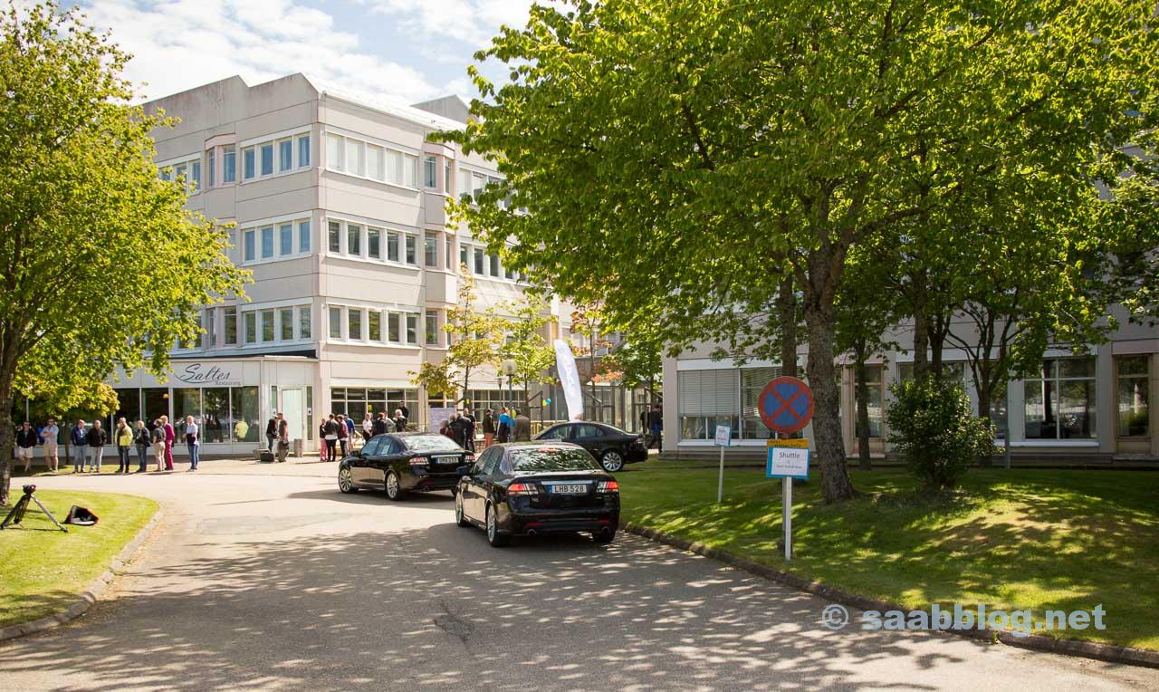 The special shuttle service between the SAAB Museum and the factory