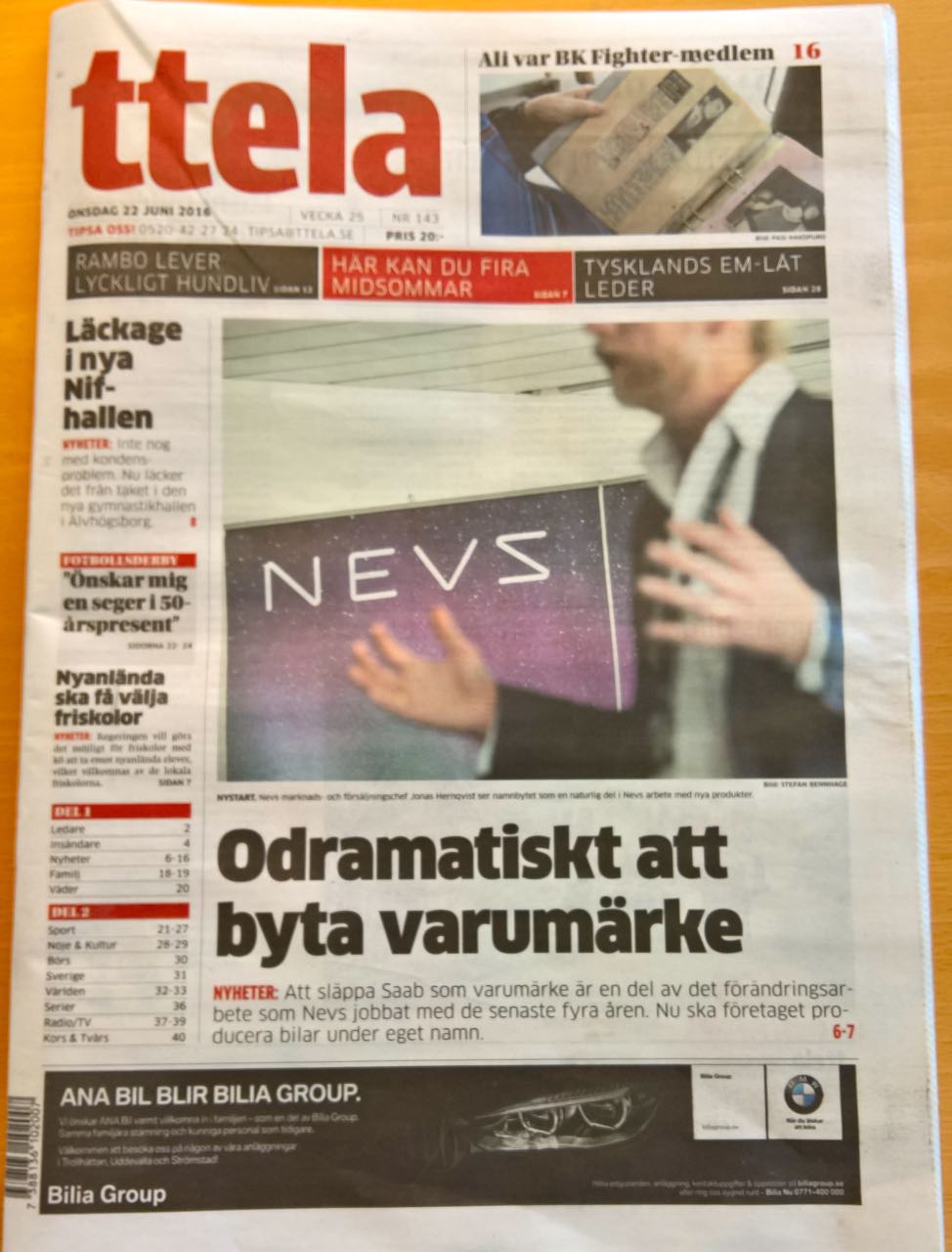 NEVS in der TTELA