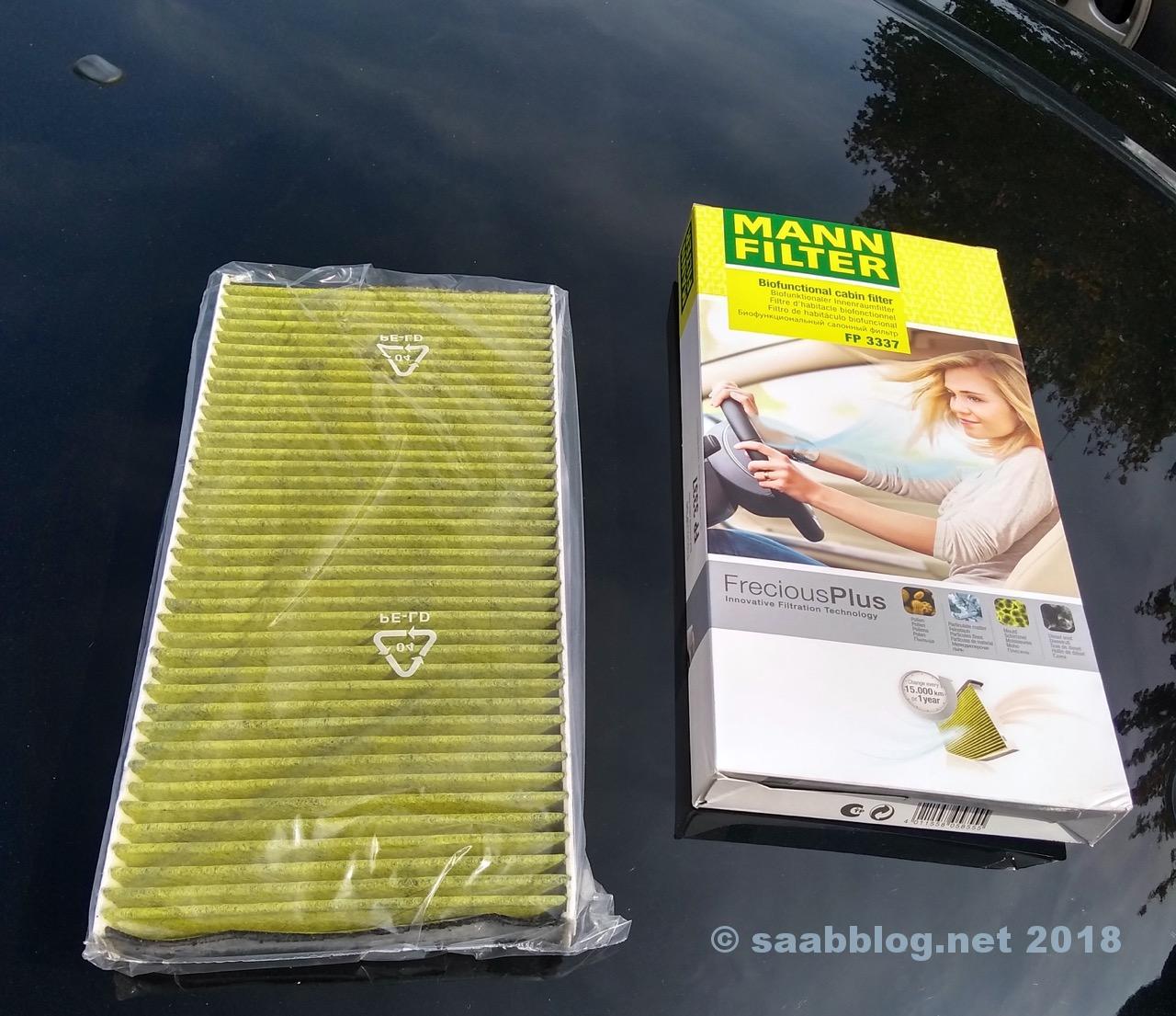 Mann-Hummel Biofunctional Luftfilter für den Saab 9-3