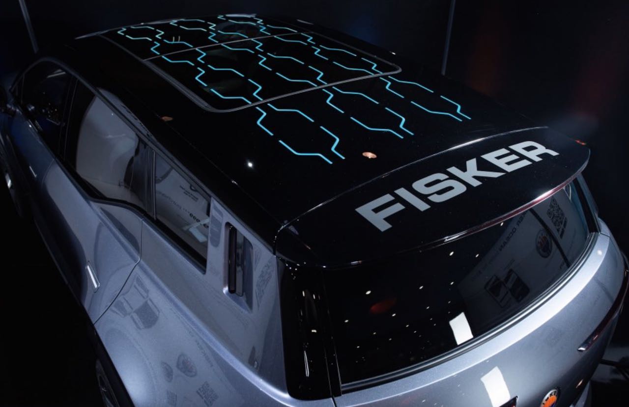Fisker Ocean mit Solar Zellen