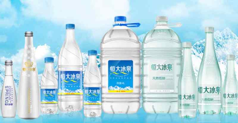 Evergrande Spring - Mineralwasser für die Börse