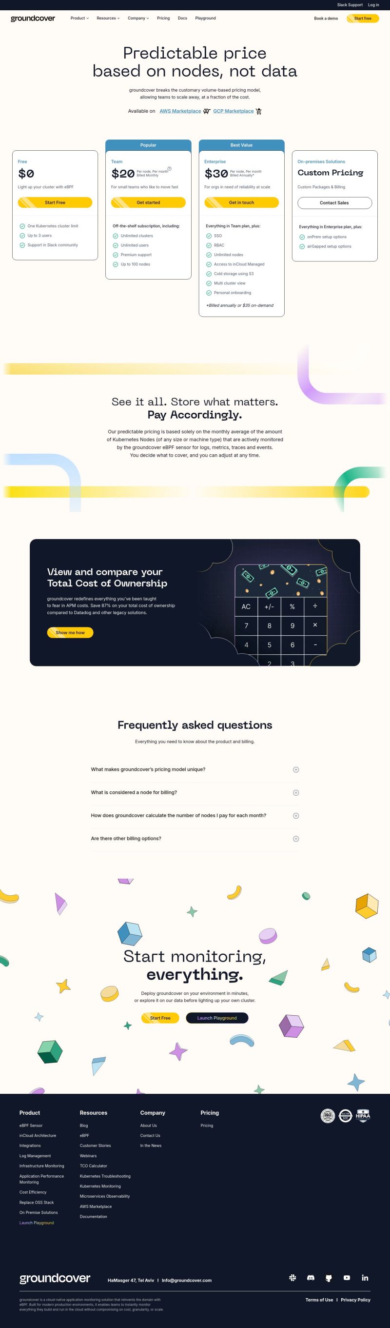 Groundcover Pricing Section Saaspo - Download Stunning Light Wallpaper | 4K