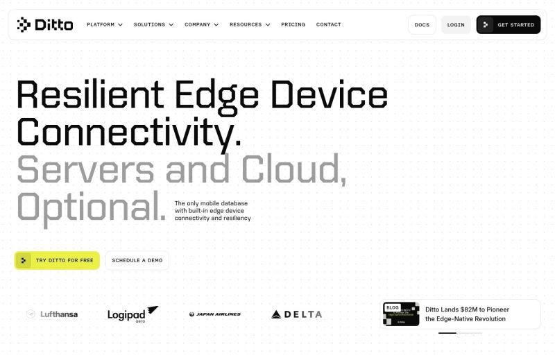 Ditto Features Section Saaspo - Modern HD Mountain Patterns | Free Download