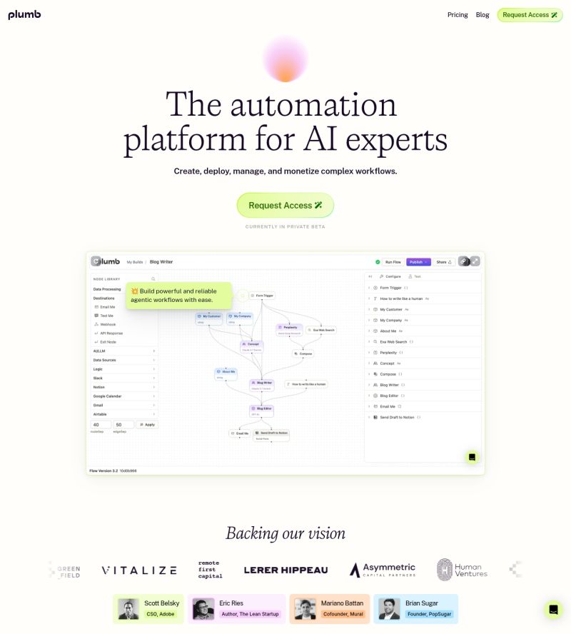Saaspo Plumb Landing Page - Best Nature Arts in Retina