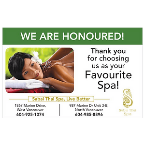 Contact Card with a green, white look and feel.