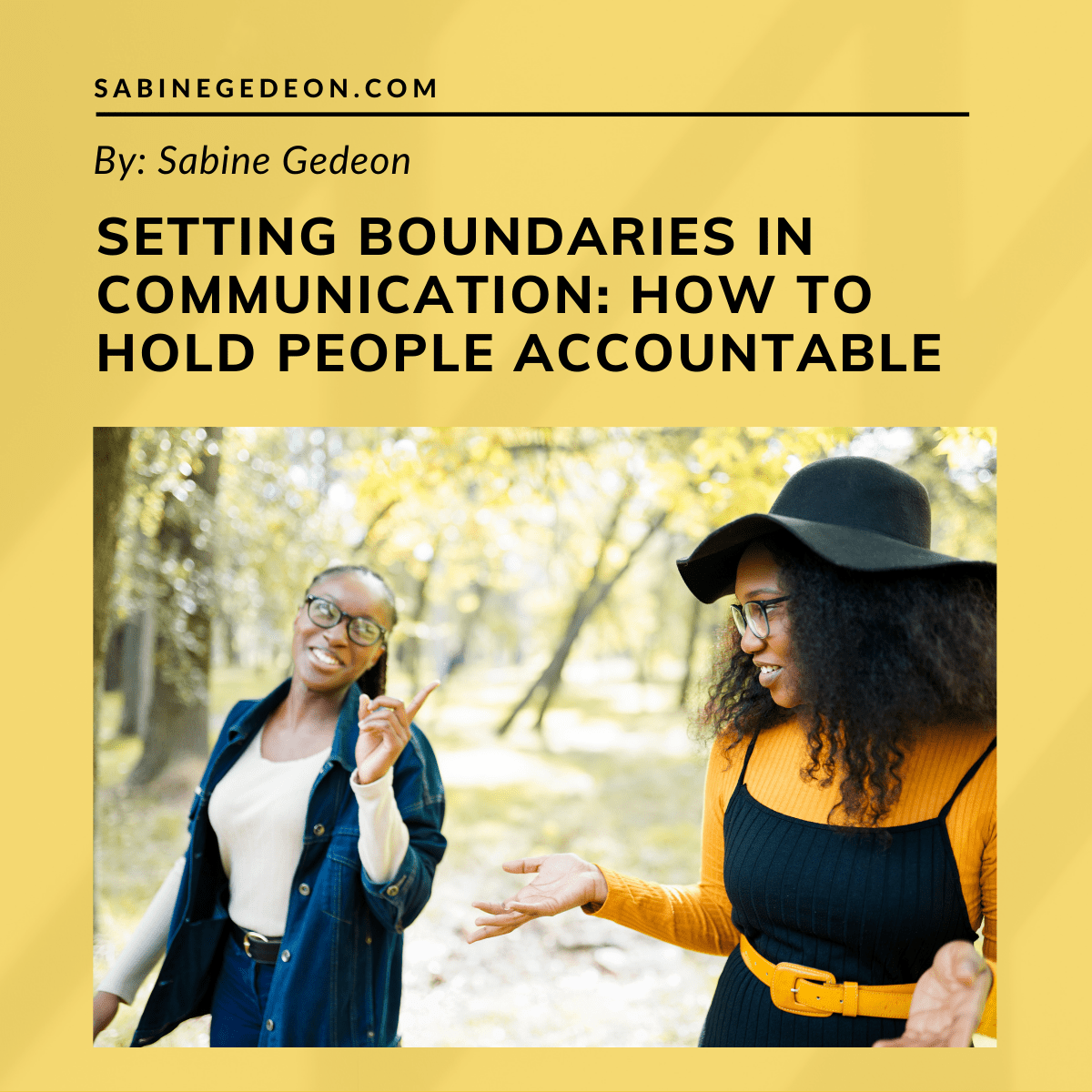Setting Boundaries