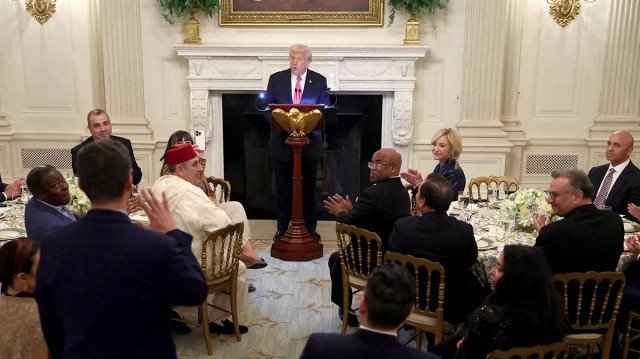 ترامب يقيم مأدبة إفطار رمضاني في البيت الأبيض ويشكر المسلمين الأمريكيين على دعمهم
