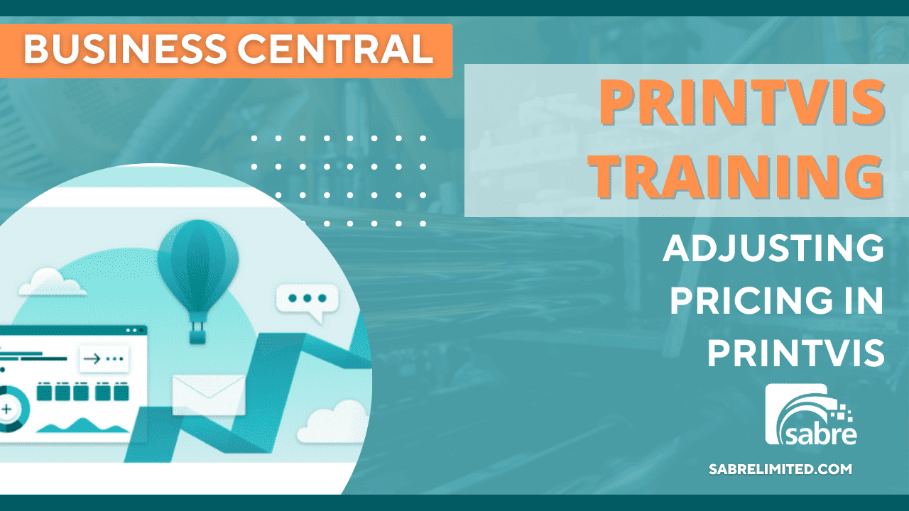 adjusting pricing in printvis