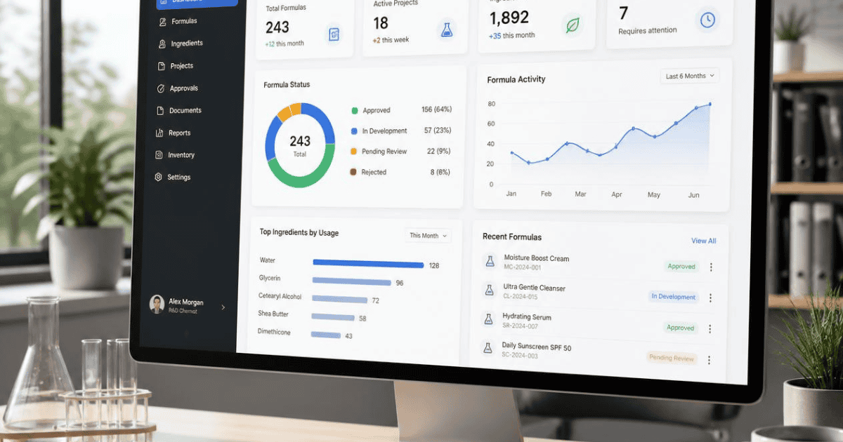 Formula Management Software Features