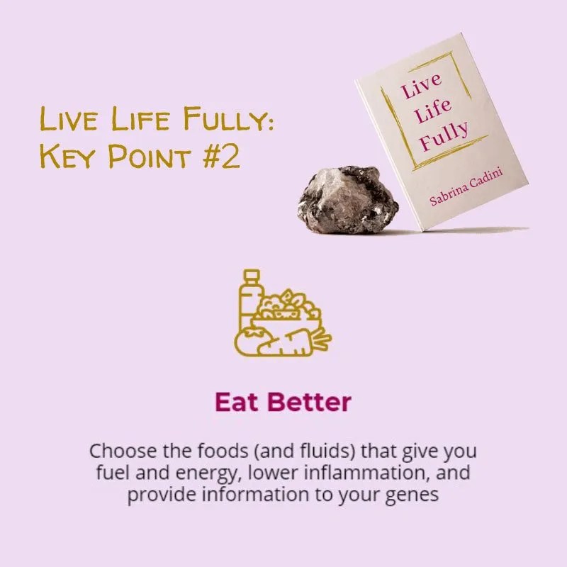 sabrina cadini live life fully life-work balance holistic life coah eat better book crowdfunding campaign