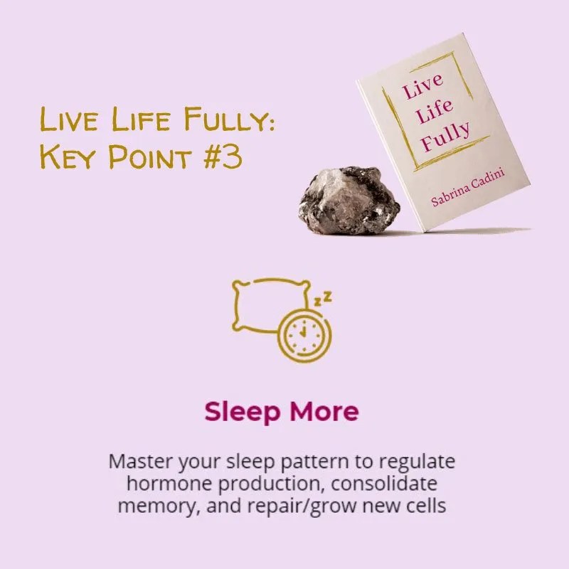 sabrina cadini life-work balance live life fully sleep more holistic life coach book crowdfunding campaign