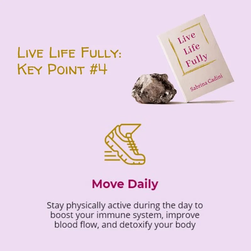sabrina cadini live life fully life-work balance holistic life coach move daily physical activity exercise busy professionals book campaign
