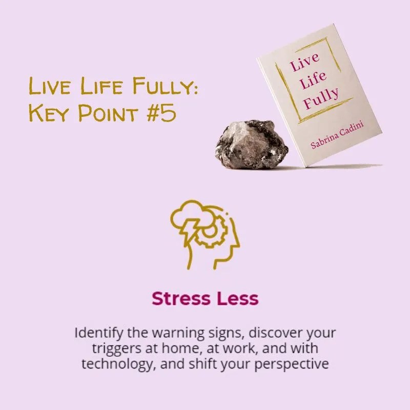 sabrina cadini live life fully book crowdfunding campaign life-work balance holistic life coach stress anxiety burnout