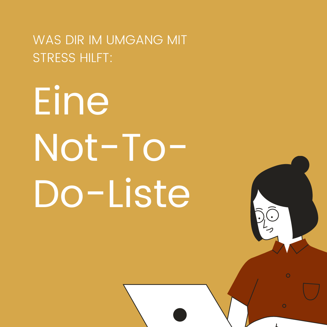 Beispiel für eine Not-To-Do-Liste am Arbeitsplatz