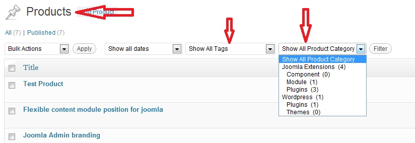 Custom wordpress taxonomies give you unprecedented power in the way you can. Showing custom taxonomy filter in custom post types in wordpress admin post listing | Sabuj ...