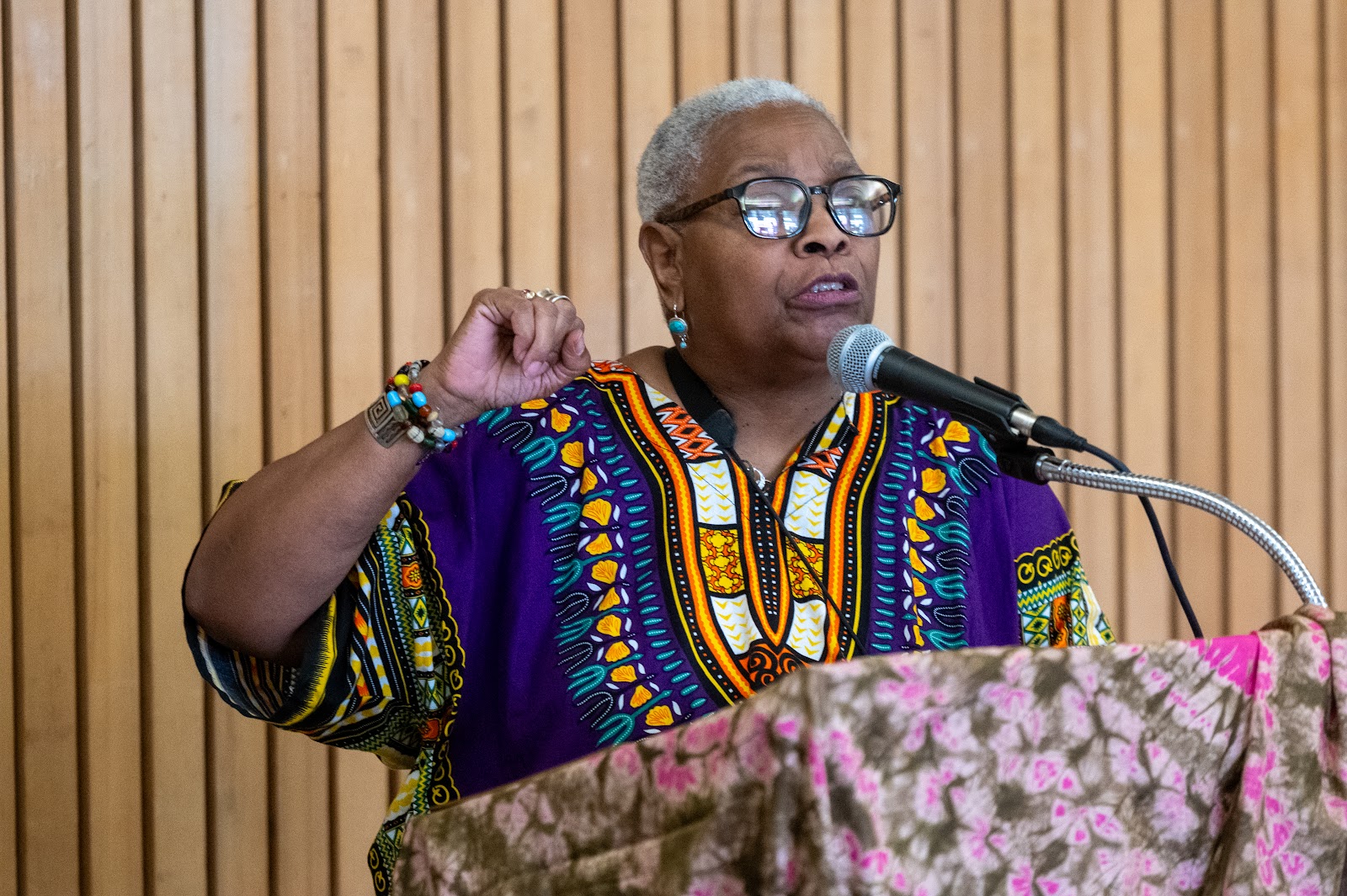 Faye Wilson Kennedy, lead advocate for the Sacramento Poor People’s campaign, says the unhoused need to be given more agency in their outcomes. Russell Stiger Jr., OBSERVER