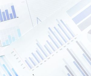 Various graphs in Purple and Blue