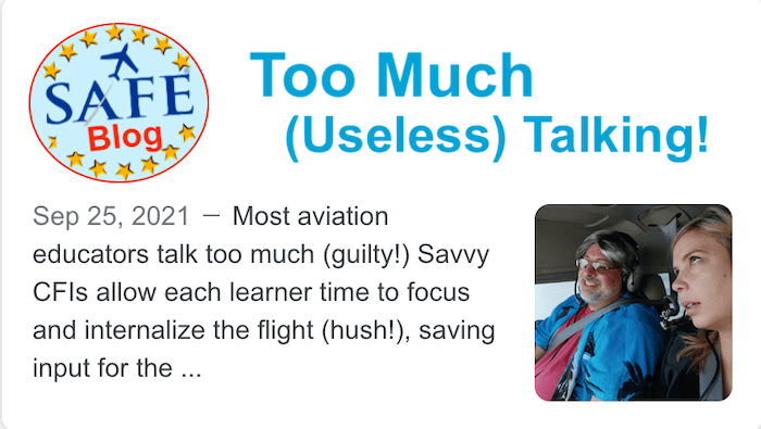 Useless Talk Too Much (Useless) Talking! - Aviation Ideas and Discussion!