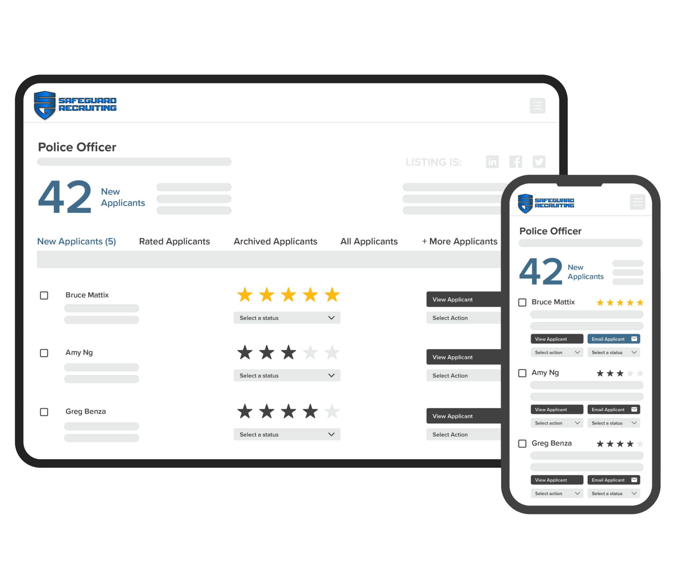 police recruiting software