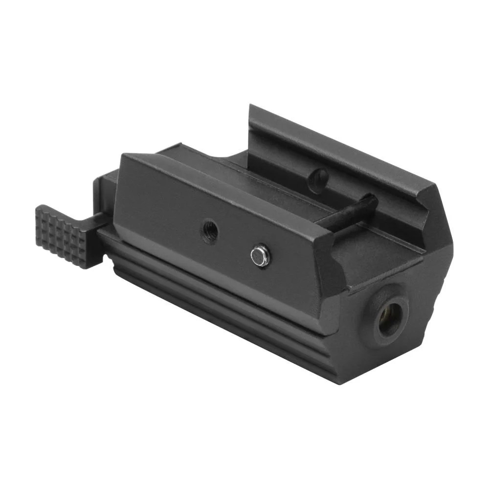 TACTICAL PISTOL RED LASER FOR ACCESSORY RAIL/ALUMINUM