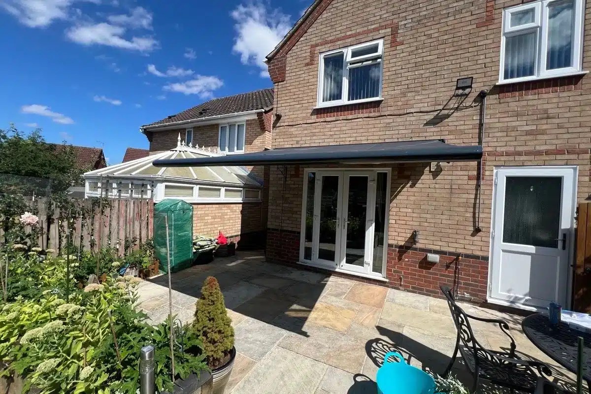 Weinor Cassita awning installation in Haverhill Suffolk