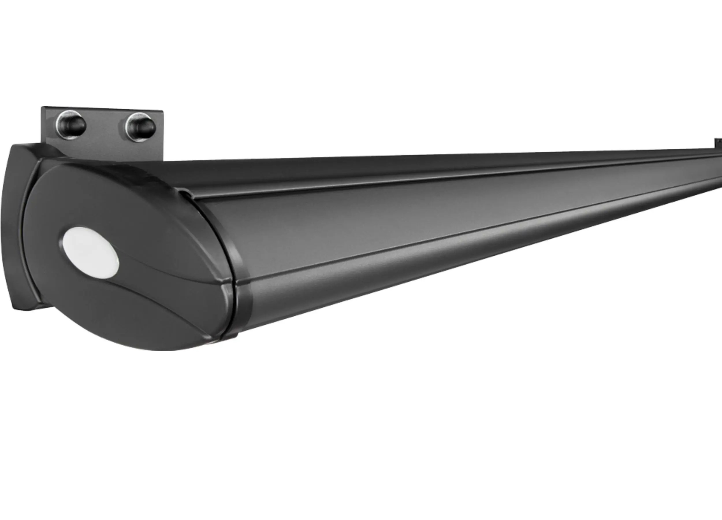 Saffron Signature Quendon awning closed into compact housing.