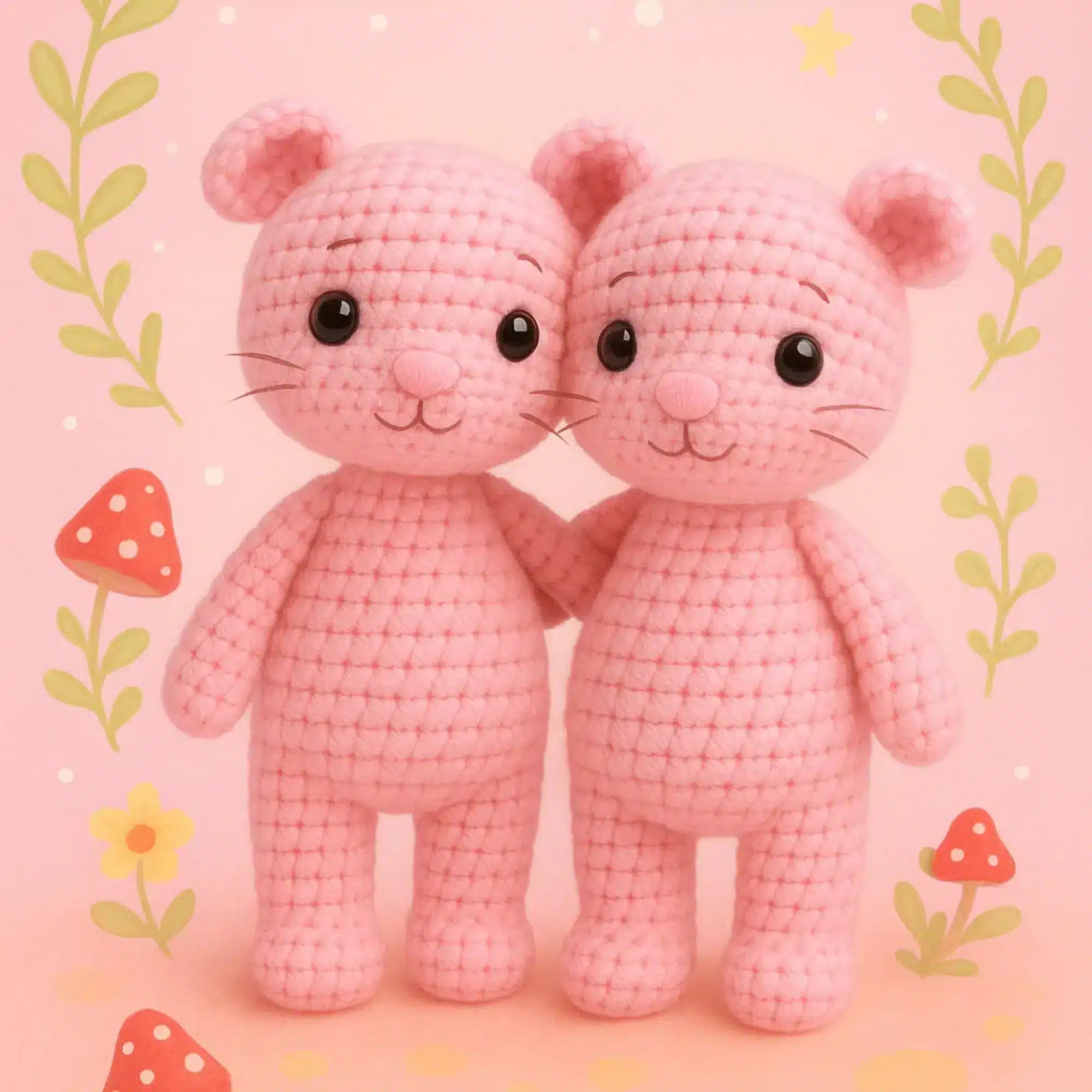 Easy No-Sew Mouse Crochet Pattern – Beginner Amigurumi Toy no-sew mouse crochet pattern — photo 2