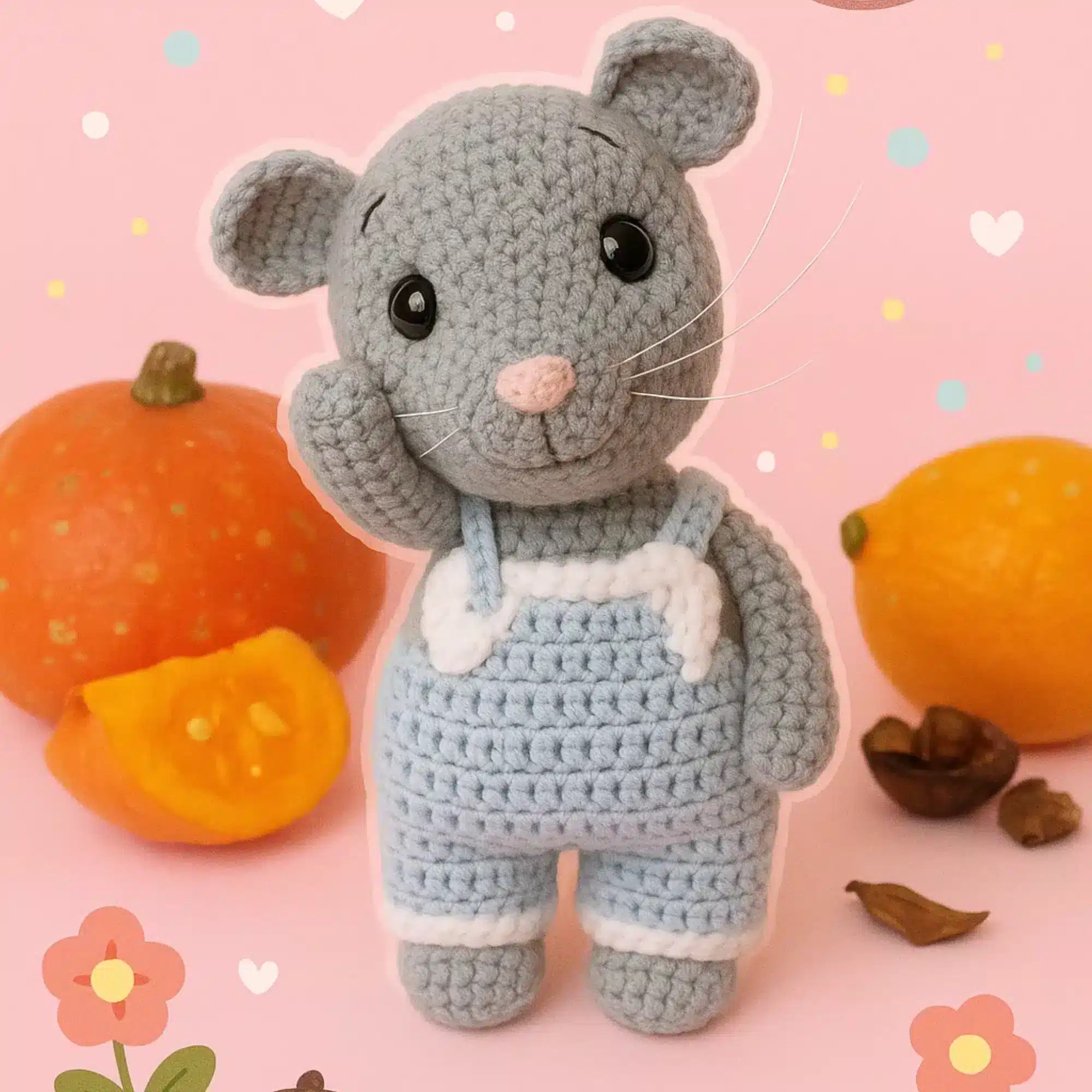 Easy No-Sew Mouse Crochet Pattern – Beginner Amigurumi Toy — no-sew mouse crochet pattern