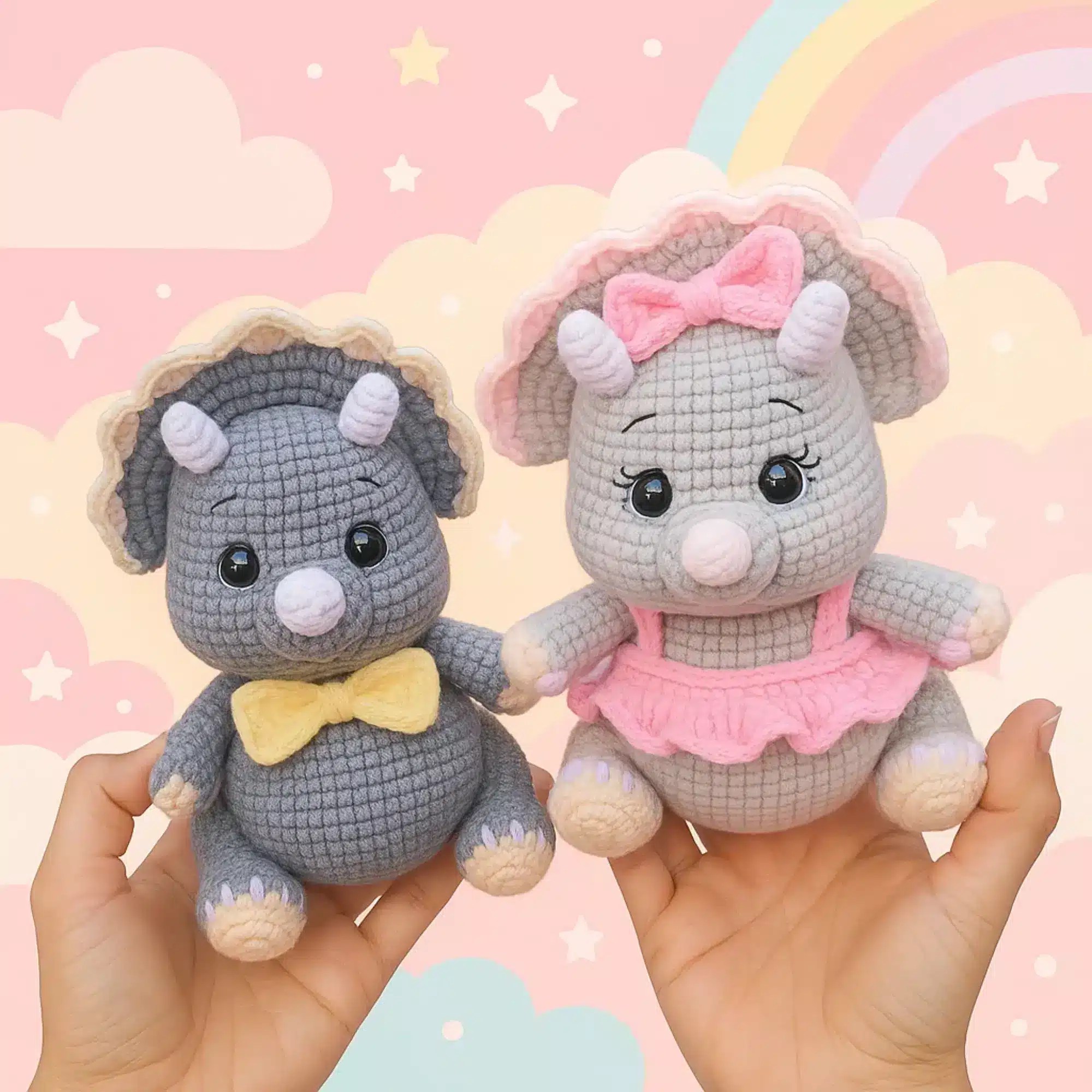 Triceratops Crochet Pattern triceratops crochet pattern — photo 2