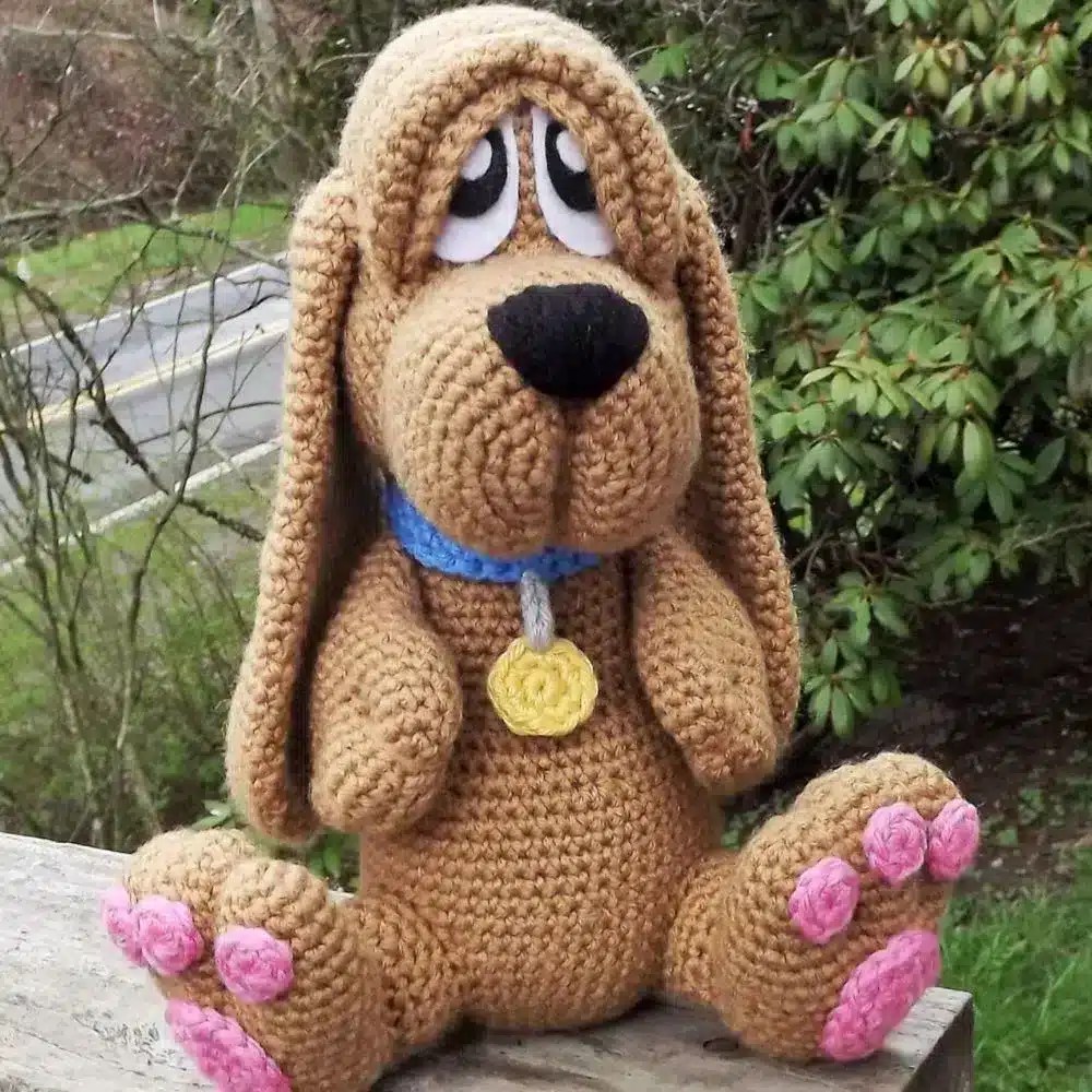 Basset Hound Puppy Amigurumi Crochet Dog Pattern — basset hound puppy crochet pattern