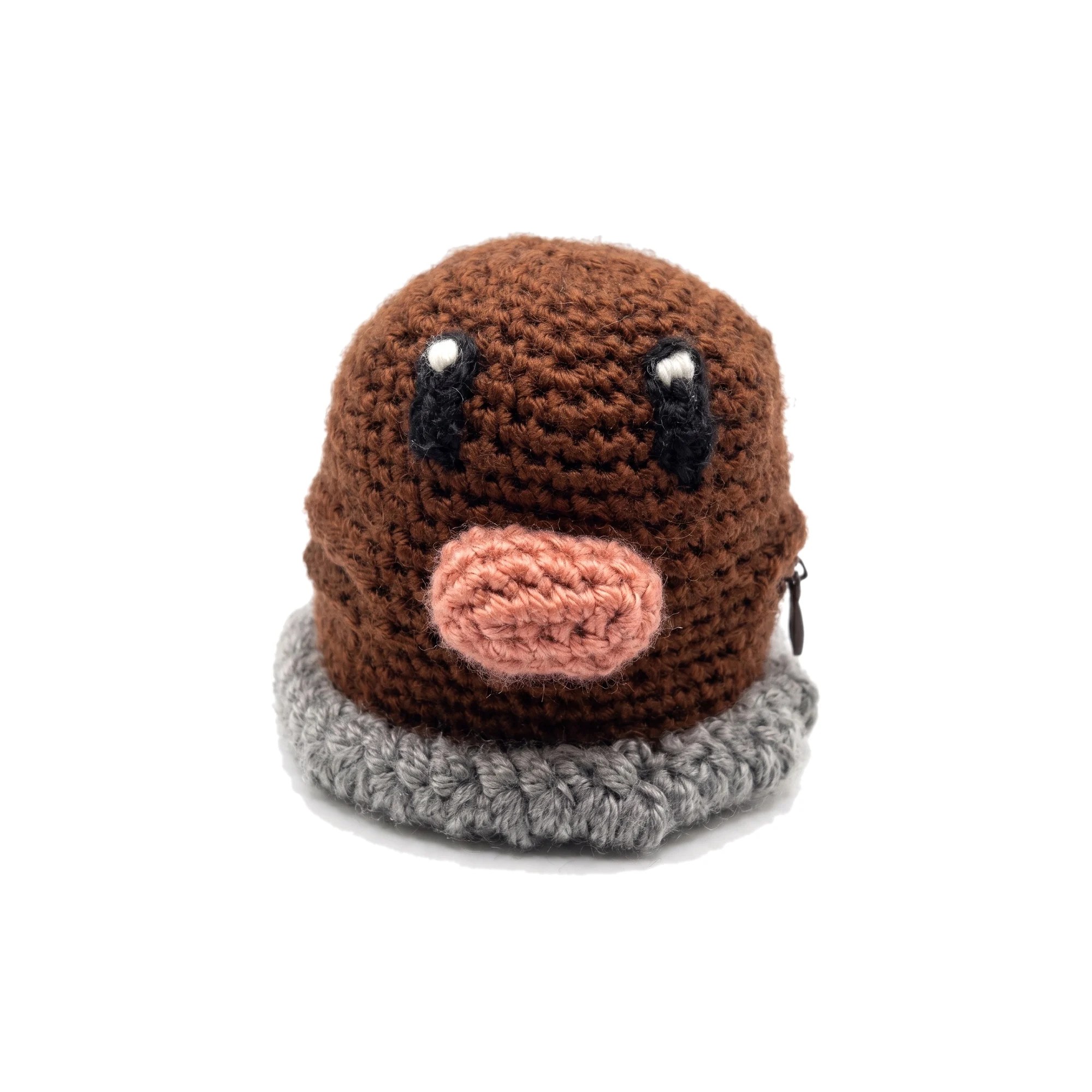Diglett reversible Pokemon-inspired crochet pattern amigurumi toy