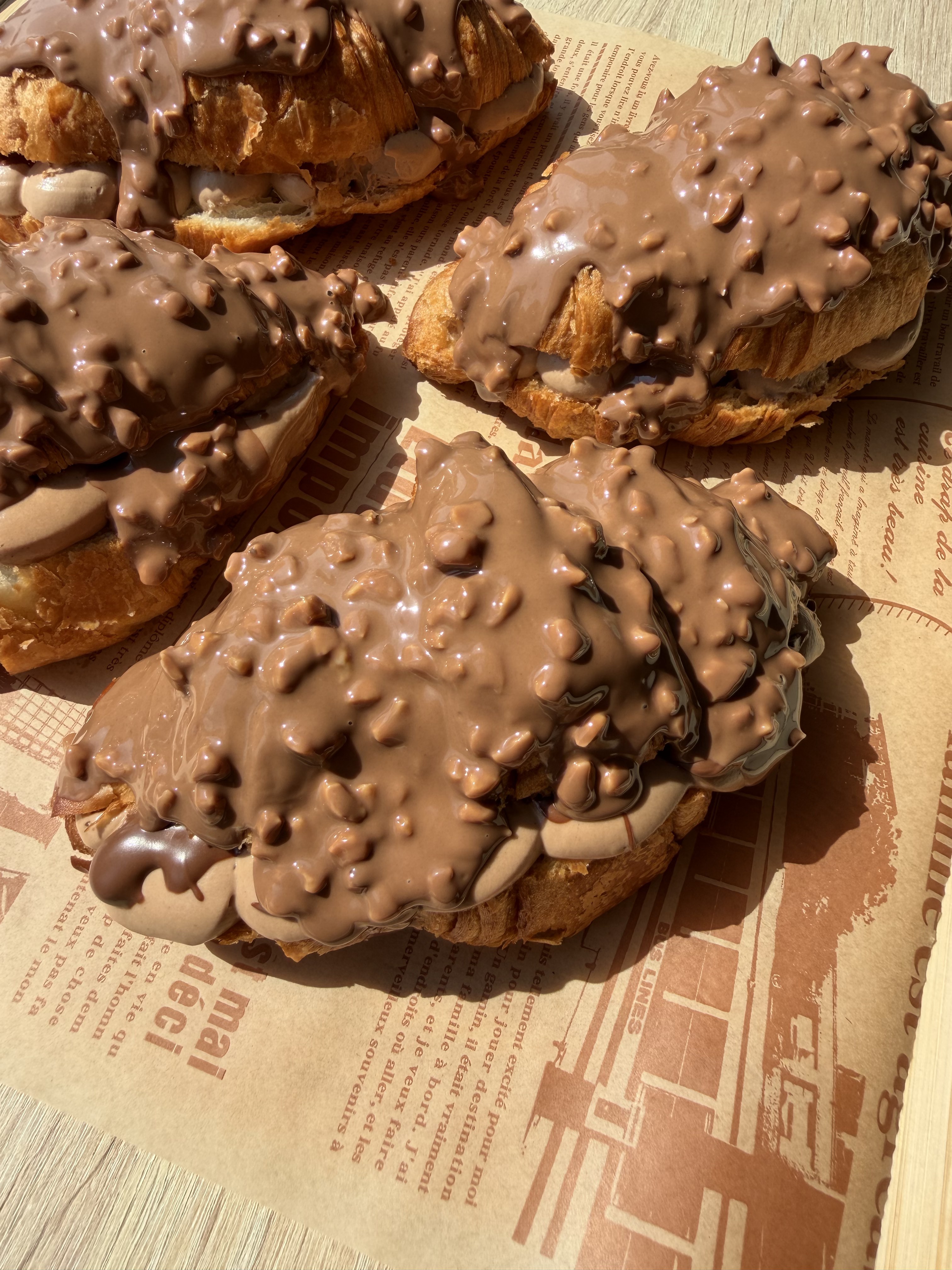 Hazelnut Chocolate Croissants