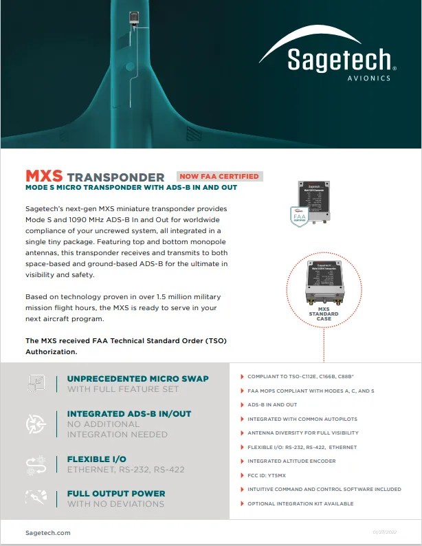 MSX Mode S datasheet